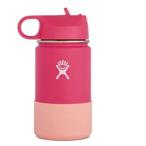 Hydro Flask, Wide-Mouth Vacuum Water Bottle with Straw Lid - 12 fl. oz. - Kids’
